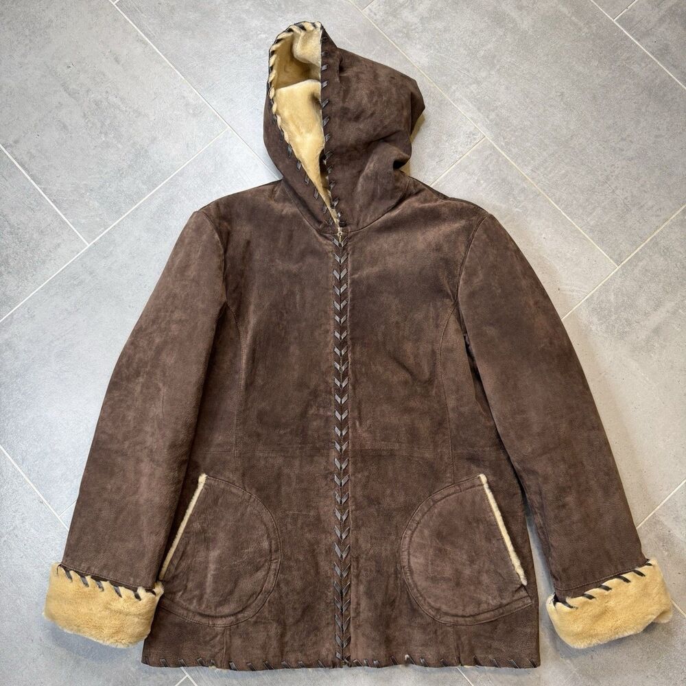 Brown Hooded Women's Jacket
